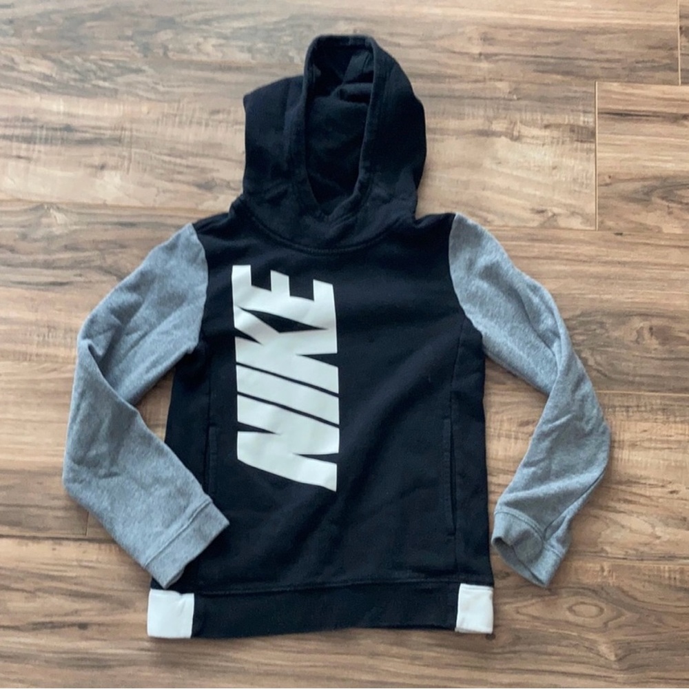 Nike Black and Gray Kids Hoodie
